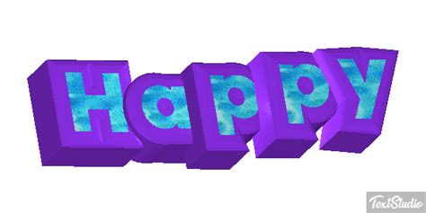 Happy Word Animated  Logo Designs