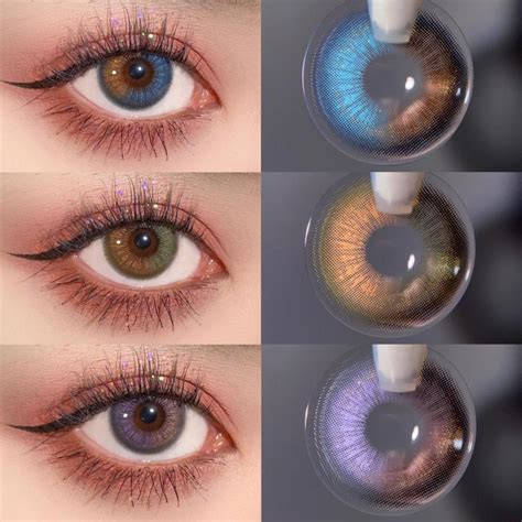 Cheap Uyaai 1pair2pcs Colored Contact Lenses Aether Series Color