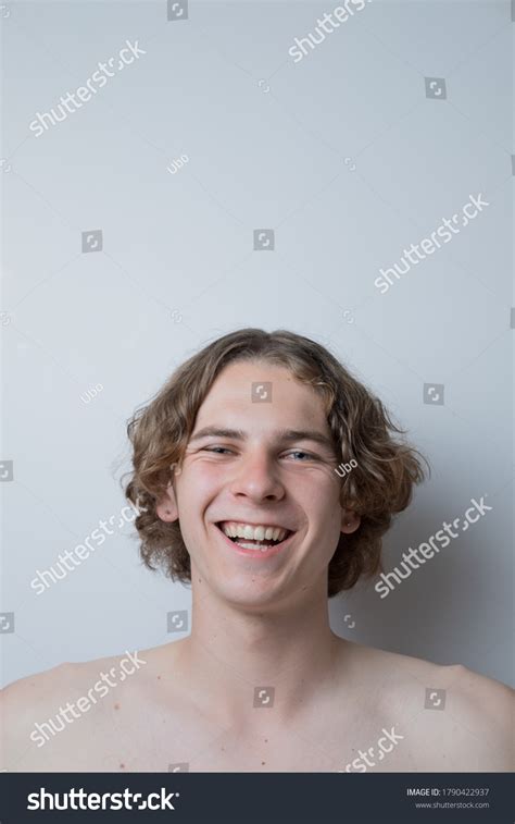 Smiling Guy Naked Torso On White Stock Photo Shutterstock