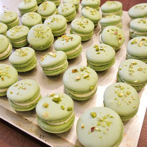 Ginger Rose: Pistachio Macarons