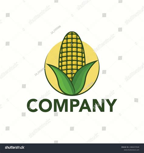 Corn Vector Logo Design Template Stock Vector (Royalty Free) 2384237029 ...