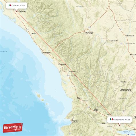 Direct Flights From Guadalajara To Culiacan Gdl To Cul Non Stop