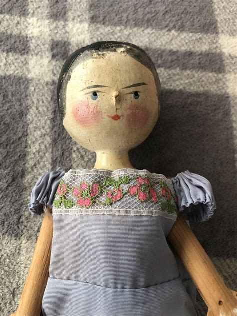 Antique Wooden Peg Penny Grodnertal Doll EBay In 2020 Doll Diy