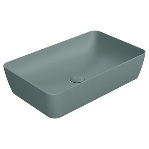 GSI NUBES 904004 Раковина накладная 80*40 см (Agave Matte), в магазине ...