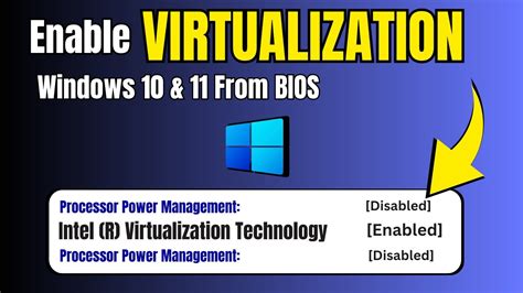 How To Enable Virtualization In Windows From Bios Intel