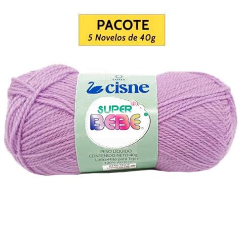 Lã Super Bebê Cisne 200g Pacote 5 Novelos de 40g