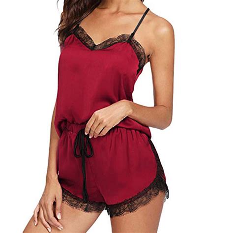 Aayomet Lingerie Set Women S Self Knot Front Teddy Lingerie One Piece