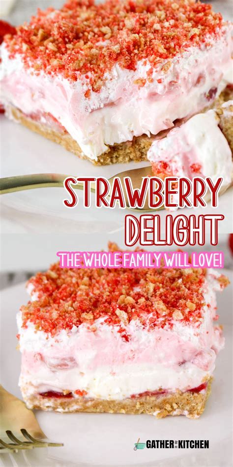 This No Bake Strawberry Delight Is The Perfect Summer Dessert Use