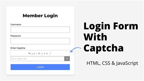 Create Login Form With Captcha Using Html Css Javascript Hot Sex Picture