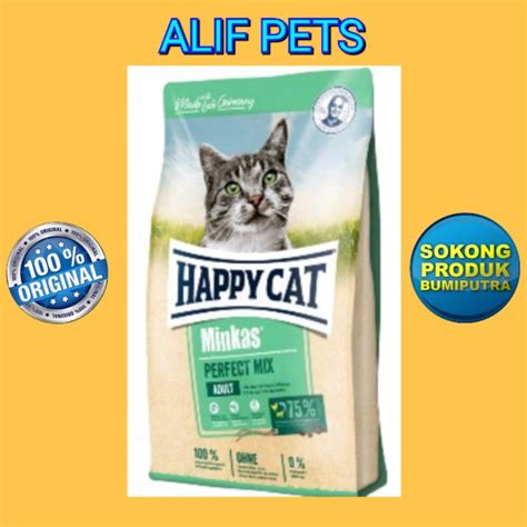 REPACK 1KG Happy Cat Minkas Perfect Mix Shopee Malaysia