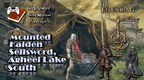 Mounted Kaiden Sellsword Agheel Lake South Elden Ring Youtube