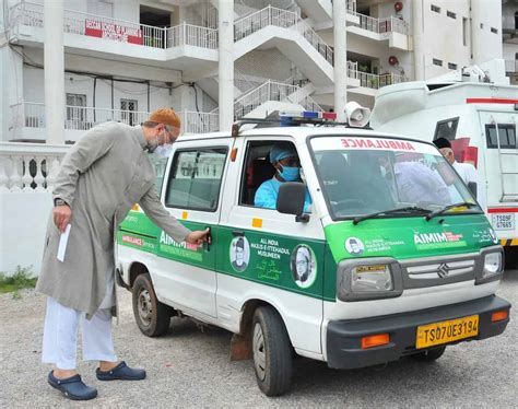 Asaduddin Owaisi Flags Off Free Ambulances For Corona Patients The