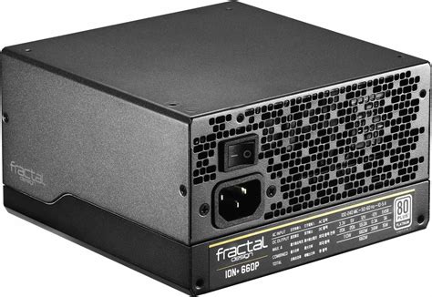 Fractal Design FD-PSU-IONP-660P-BK Ion+ 660W 80 Plus Platinum Certified ...
