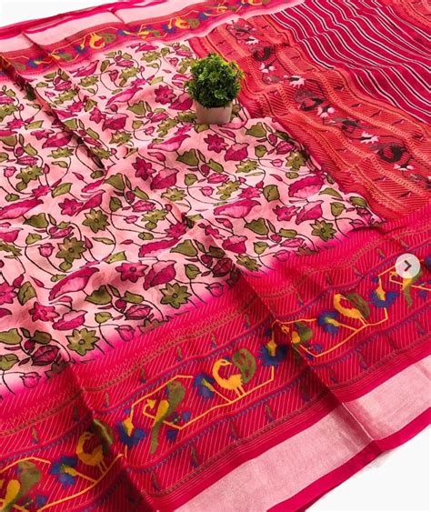 Beautiful Organza Kalamkari Printed Sarees With Zari Border VASTRANZO