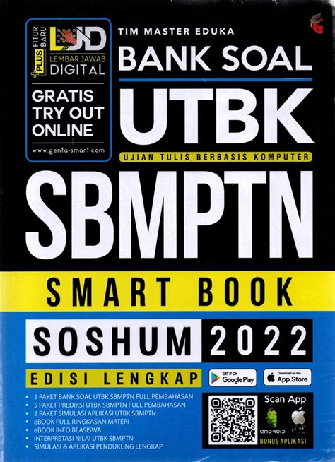 Jual Buku Bank Soal Utbk Sbmptn Smart Book Soshum Karya Tim Master