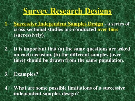 successive independent samples design - kaylarosenbalm