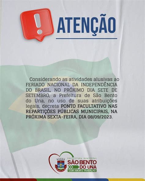 Atenção Prefeitura De São Bento Do Una Pe