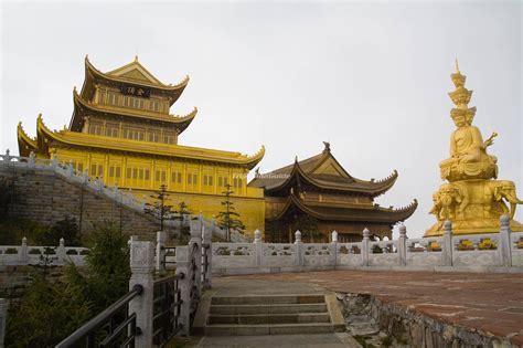 At the Golden Summit of Mount Emei - Emei Mountain Photos, Sichuan