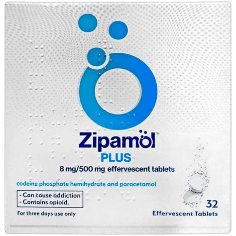 Zipamol Plus Co Codamol Effervescent Tablets Pack Of 32