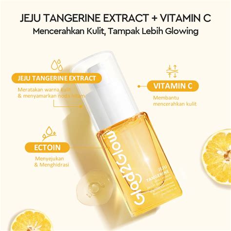 Jual Glad Glow Vitamin C Serum Jeju Tangerine Vita C Power Bright Glow