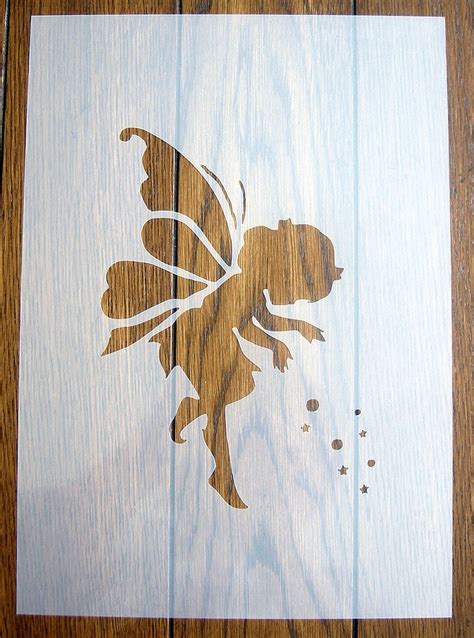 Fairy Stencil Mask Reusable Pp Sheet For Arts And Crafts Etsy