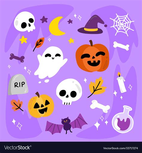 Cute but scary halloween character Royalty Free Vector Image