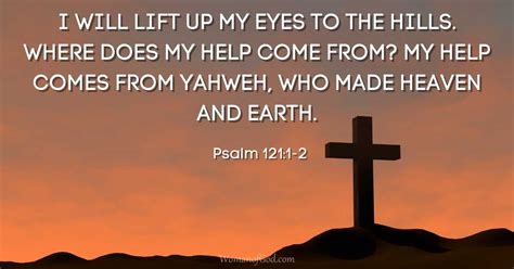 Verse Of The Day Psalm 121 1 2