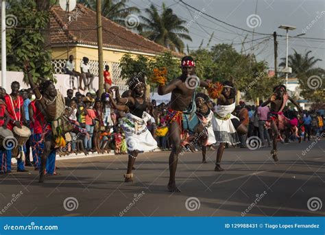 Group Performance During The Carnival Celebrations With Men And Women