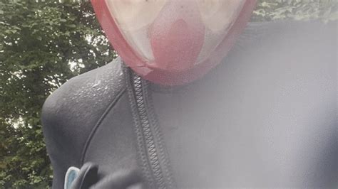 Getting My Wet Neoprene Thick Wetsuit And Scuba Ffs Off Naked Dripping Wet From Hot Tub LATEX