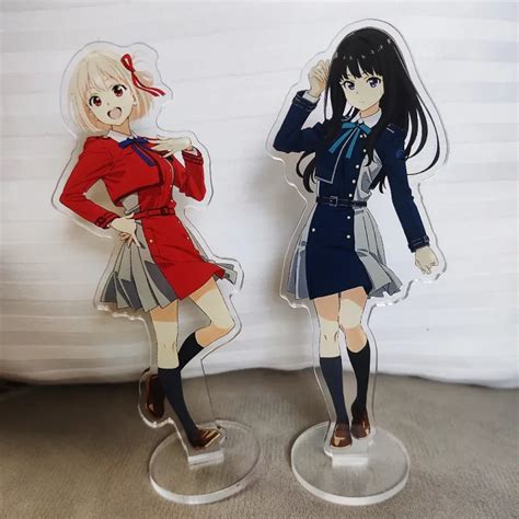 Hot Jp Anime Lycoris Recoil Acrylic Figure Standing Model Inoue Takina Senzoku Tetsuya Fans