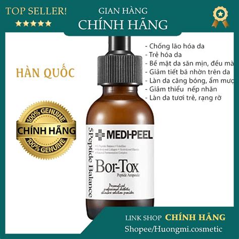 CHÍNH HÃNG Tinh Chất Căng Bóng MEDI PEEL Bor Tox Peptide Ampoule