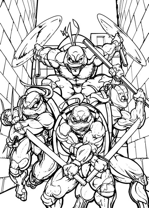 Teenage Mutant Ninja Turtles Free Coloring Pages Teenage Mutant Ninja