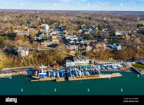 Aerial view, Youngstown, NY, USA Stock Photo - Alamy