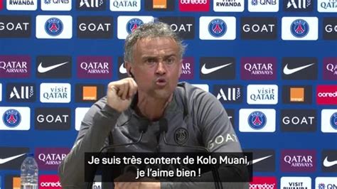 Psg Luis Enrique Randal Kolo Muani Donne Toujours Son Maximum