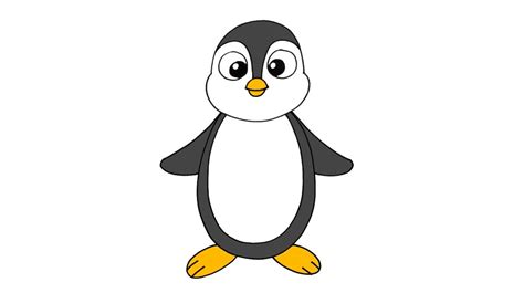 Penguin Drawing For Kids