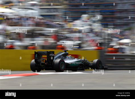 Lewis Hamilton Gbr Amg Mercedes F Team Gp Monaco Stock Photo