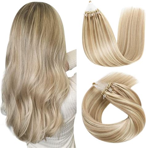 Amazon SUYYA Micro Loop Hair Extensions Real Human Hair Ash