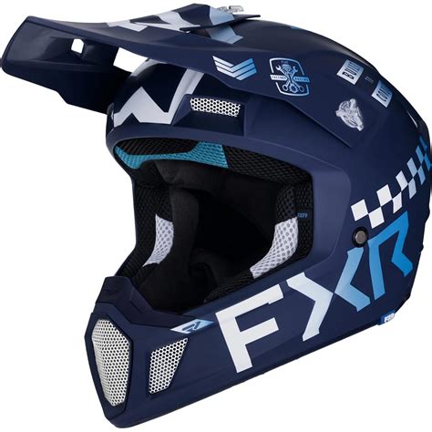 Fxr Motocross Helm Clutch Gladiator Blau Maciag Offroad