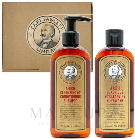 Captain Fawcett Ricki Hall S Booze Baccy Wash Set Sh Gel Ml Shm