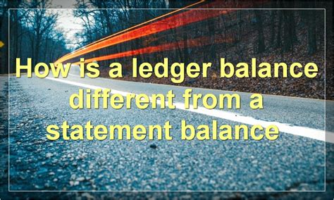 What is Ledger Balance | SkySeaTree