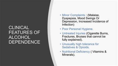 Alcohol dependence syndrome | PPT