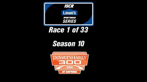 Iscr Lowe S Sportsman Series S Powershares Qqq Daytona