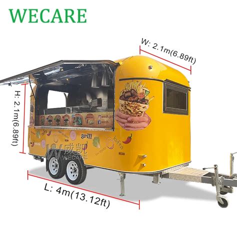 Wecare Outdoor Coffee Juice Ice Cream Truck Fast Food Car Chicken