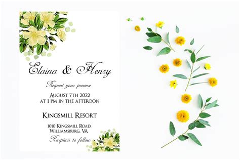 Minimalist Wedding Invitation Download Editable Wedding Template Wedding Invite Download ...