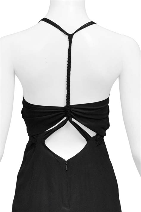 Gucci By Tom Ford Black Mini Dress With Cutouts 2002 At 1stdibs