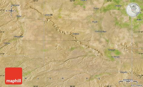 Satellite Map of Chugwater