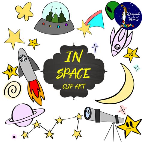 In Space Clip Art | Made By Teachers