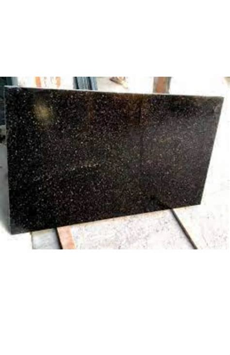 Black Polished Granite Slab For Flooring Thickness 15 20 Mm At Rs