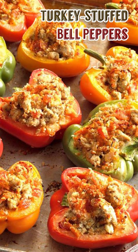 Turkey Stuffed Bell Peppers