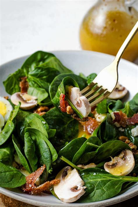 Simple Spinach Salad Dressing with Dijon Mustard - Life, Love, and Good ...